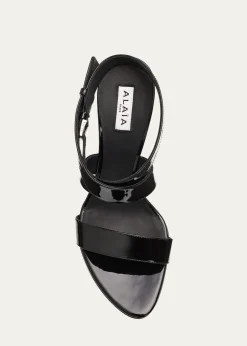 ALAIA90mm Patent Leather Sandals