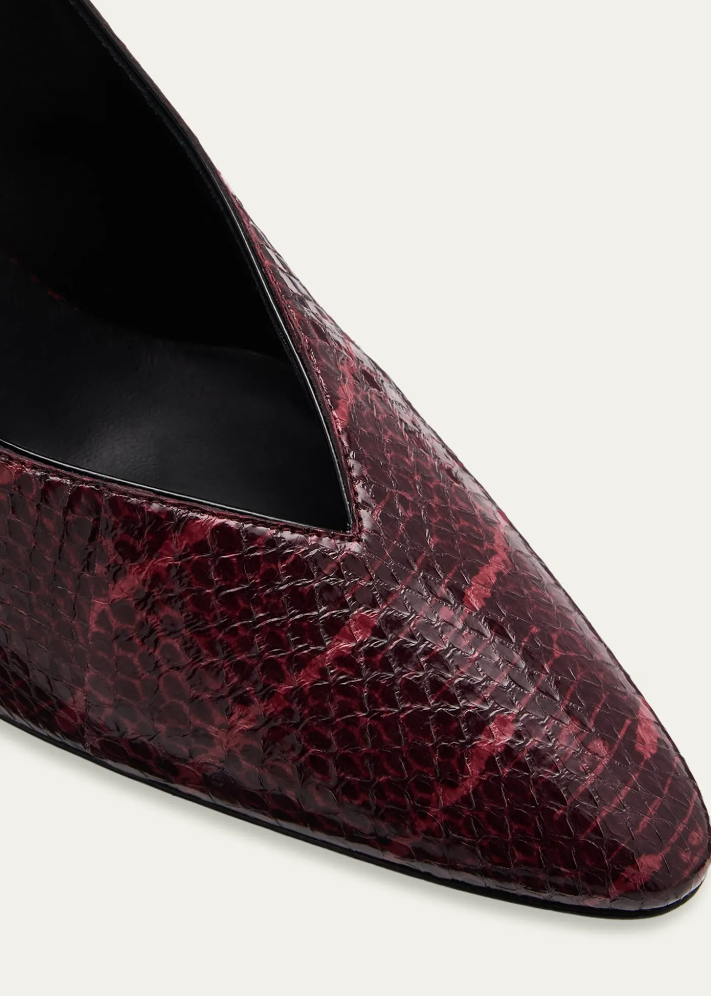 ALAIA90mm Snake Leather Pumps
