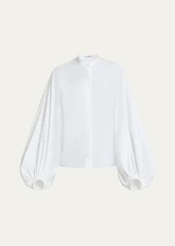 ALAIAPuff Sleeve Button Down Blouse