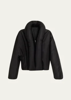 ALAIATaffeta Padded Bomber Jacket