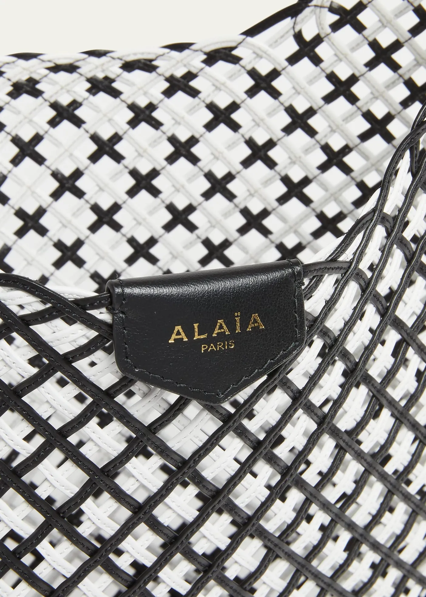 ALAIAWoven Leather Hobo Bag