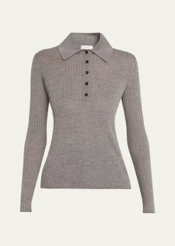 A.L.C.Alex Long-Sleeve Ribbed Wool Top