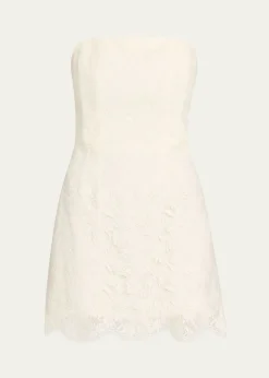 A.L.C.Eliana Strapless Lace Mini Dress