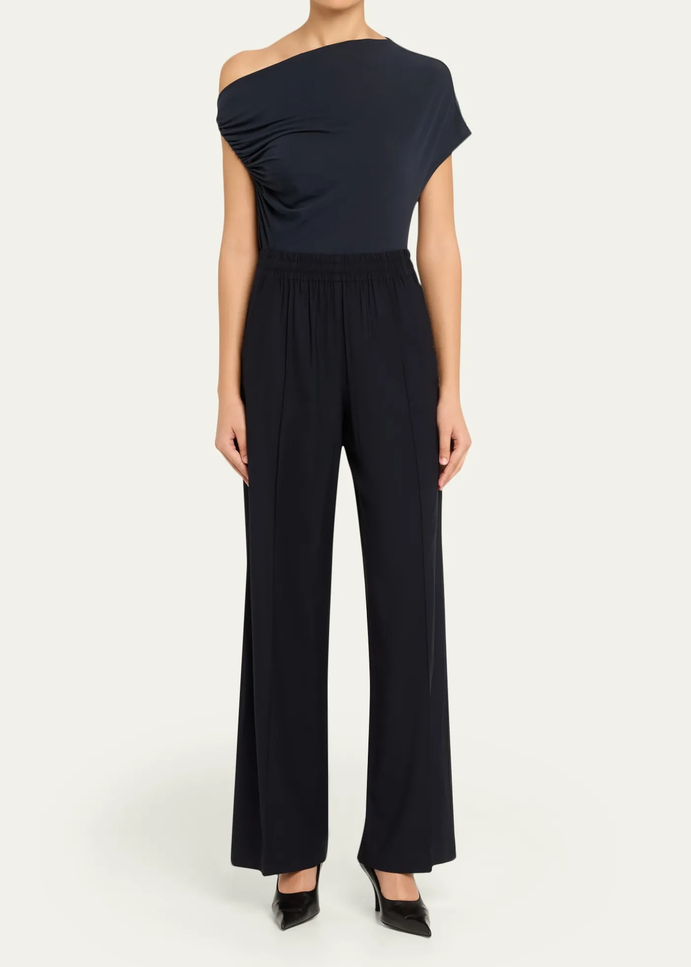 A.L.C.Halle Ruched Asymmetric Tee