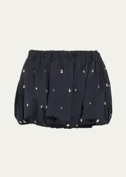 A.L.C.Holly Embellished Bubble Mini Skirt