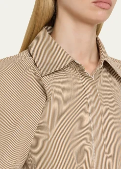 A.L.C.Julie Pinstripe Mini Shirtdress