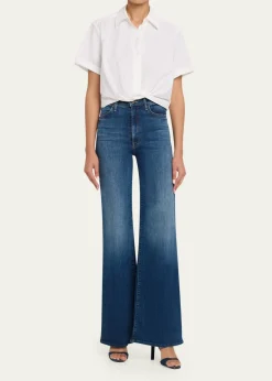 A.L.C.Lily Cropped Twist-Front Poplin Shirt