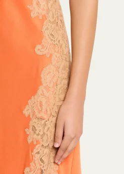 A.L.C.Lou Lace-Embroidered One-Shoulder Slip Dress