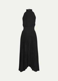 A.L.C.Renzo Pleated Halter Dress