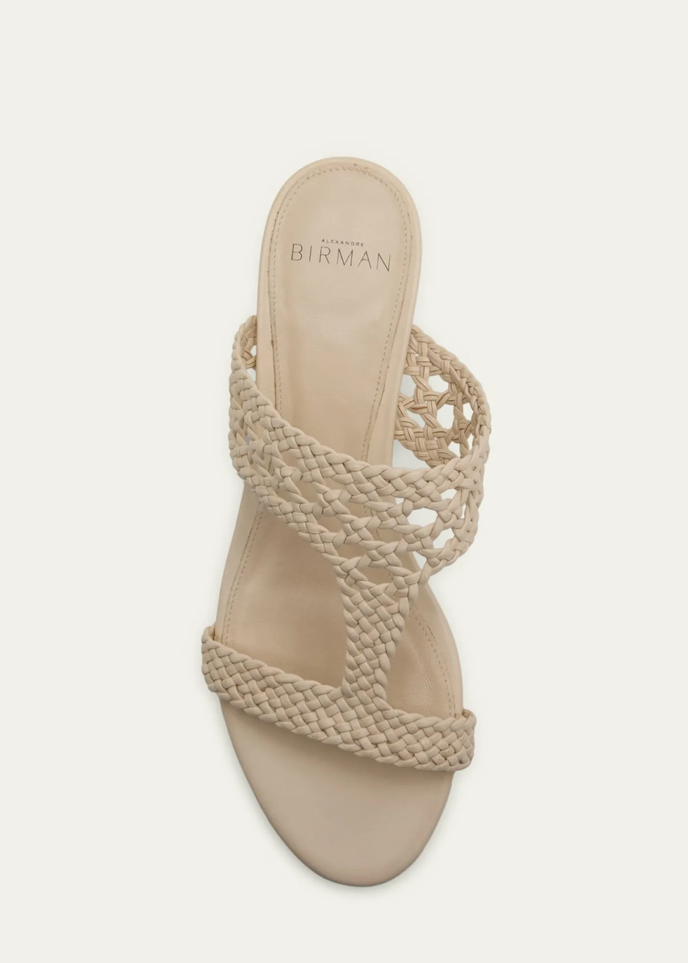 Alexandre Birman30mm Braided Leather Block-Heel Sandals
