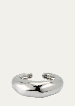 Alexis BittarLarge Molten Silver-Tone Hinged Cuff Bracelet
