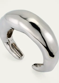 Alexis BittarLarge Molten Silver-Tone Hinged Cuff Bracelet