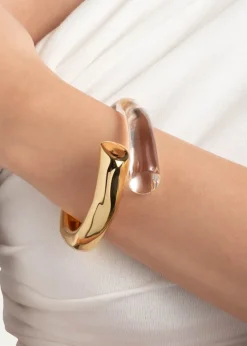 Alexis BittarLiquid Lucite Bypass Hinge Bracelet