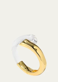 Alexis BittarLiquid Lucite Bypass Hinge Bracelet