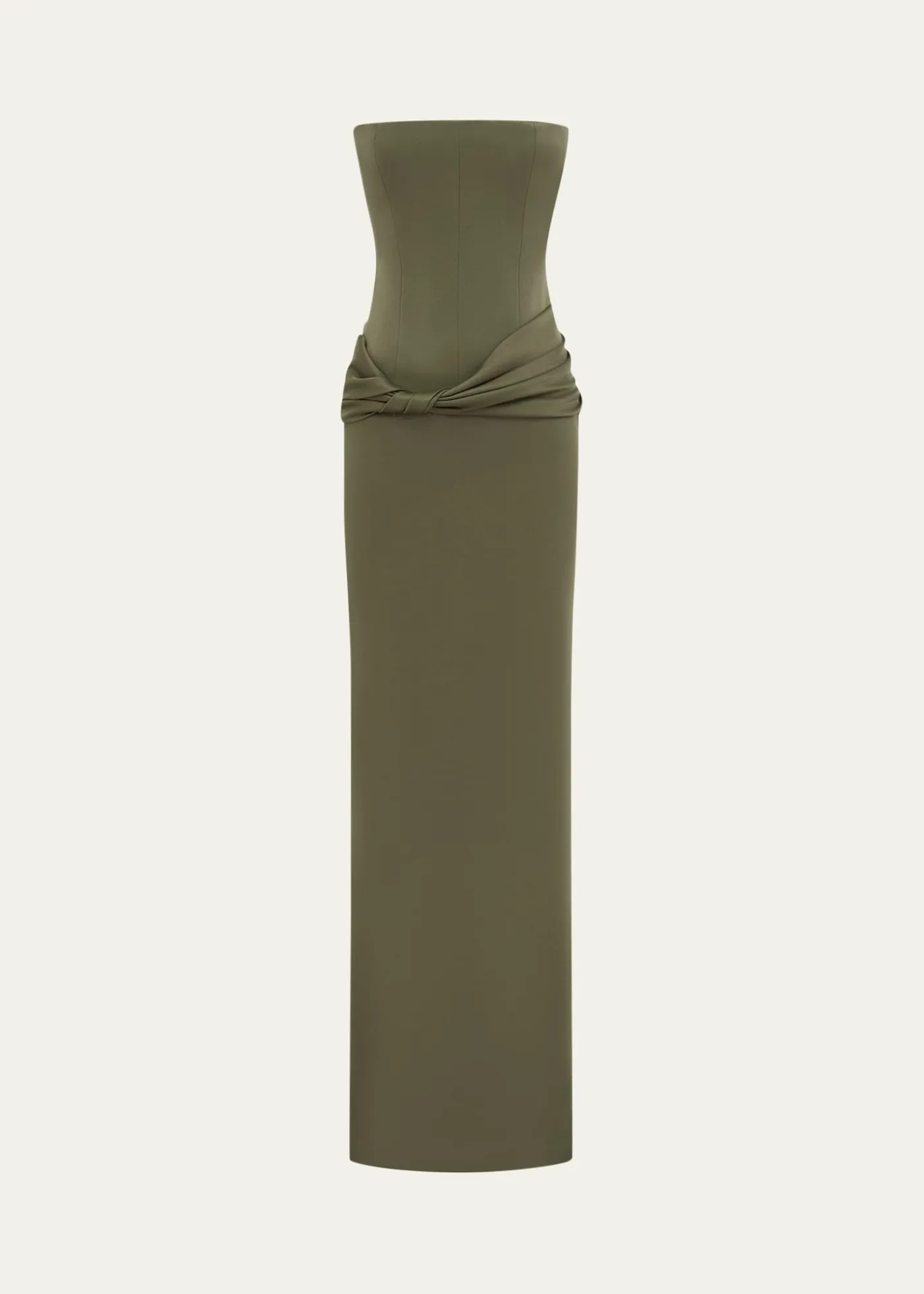 Alex PerryStrapless Twisted Longline Column Gown