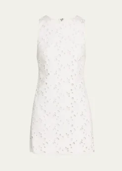 ALICE + OLIVIAClyde Eyelet Shift Dress