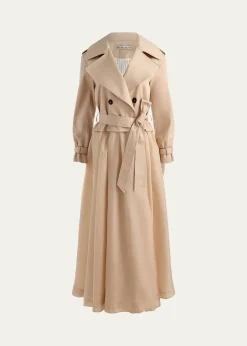 ALICE + OLIVIANevada Double-Breasted Trench Coat