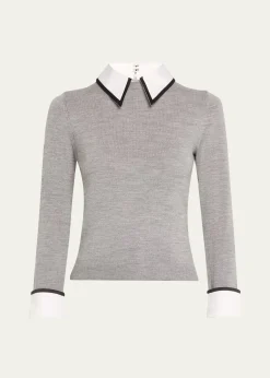 ALICE + OLIVIAPorla Collared Sweater