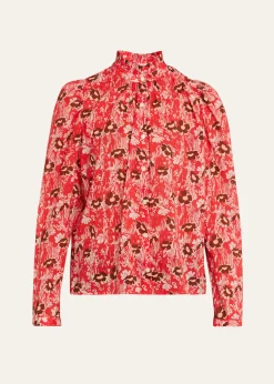 Alix of BohemiaArtemis Printed Long-Sleeve Blouse