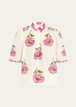 Alix of BohemiaWinn Fuchsia Poppy Blouse