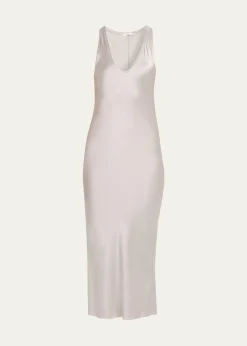 All ThreeAnna Silk Midi Dress
