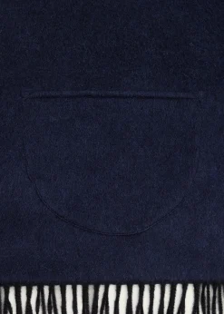 AlonpiCashmere Fringe Trim Pocket Scarf