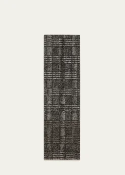 AlonpiPlaid Cashmere Wool Blend Scarf