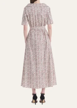 AltuzarraLydia Abstract-Print Waist-Tie Midi Shirtdress