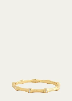 Anabel Aram JewelryCubic Zirconia Bamboo Bangle Bracelet