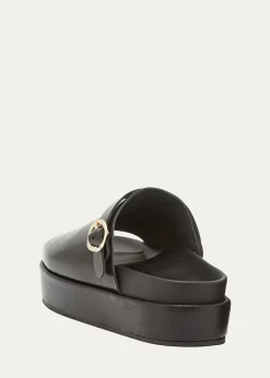 Ancient Greek SandalsArachova Platform Leather Mules