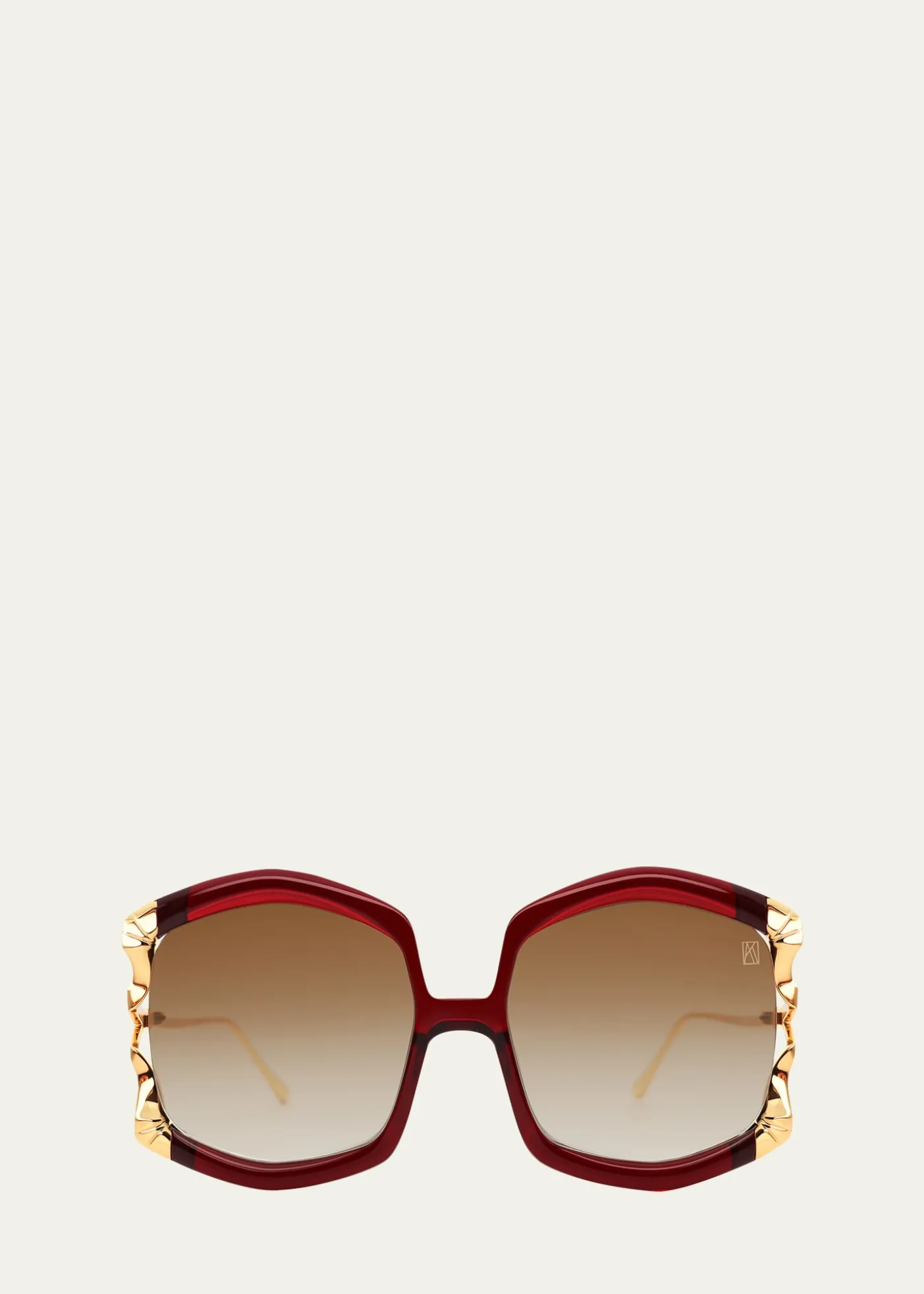Anna-Karin KarlssonLa Vie En Rose Square Sunglasses
