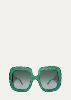 Anna-Karin KarlssonShade of Shelly Crystal Square Sunglasses