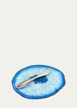 ANNA New YorkIta Blue Cheese Plate & Forma Spreader