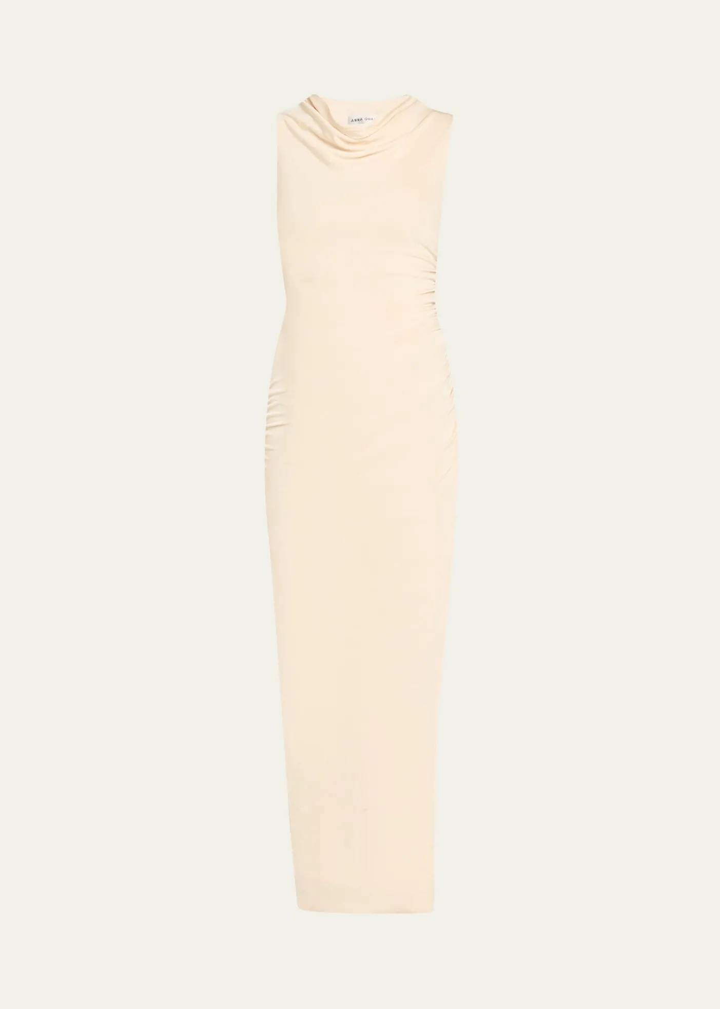 Anna QuanAmali Draped Cowl-Neck Jersey Dress