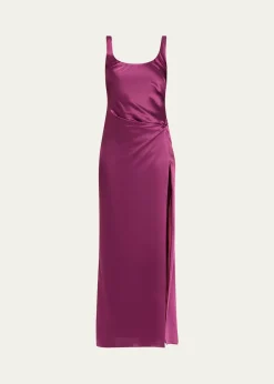 Anna QuanEtta Satin Column Dress