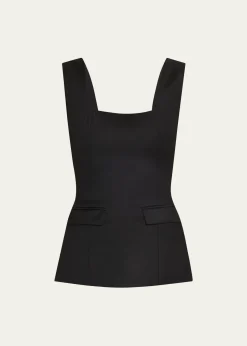 Anna QuanFelicity Sleeveless Wool Top