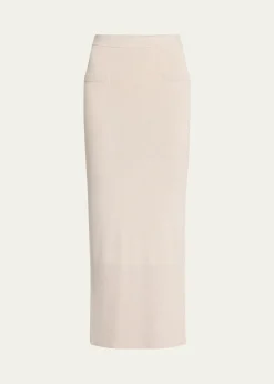 Anna QuanGia Ribbed Midi Skirt
