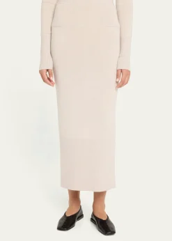 Anna QuanGia Ribbed Midi Skirt