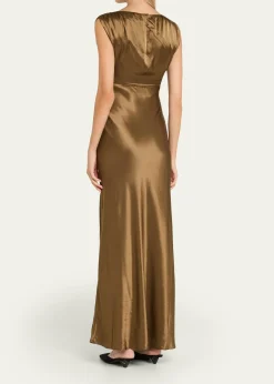 Anna QuanOphelia Satin Column Dress