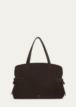 Anya HindmarchWilson Zip Suede Top-Handle Bag