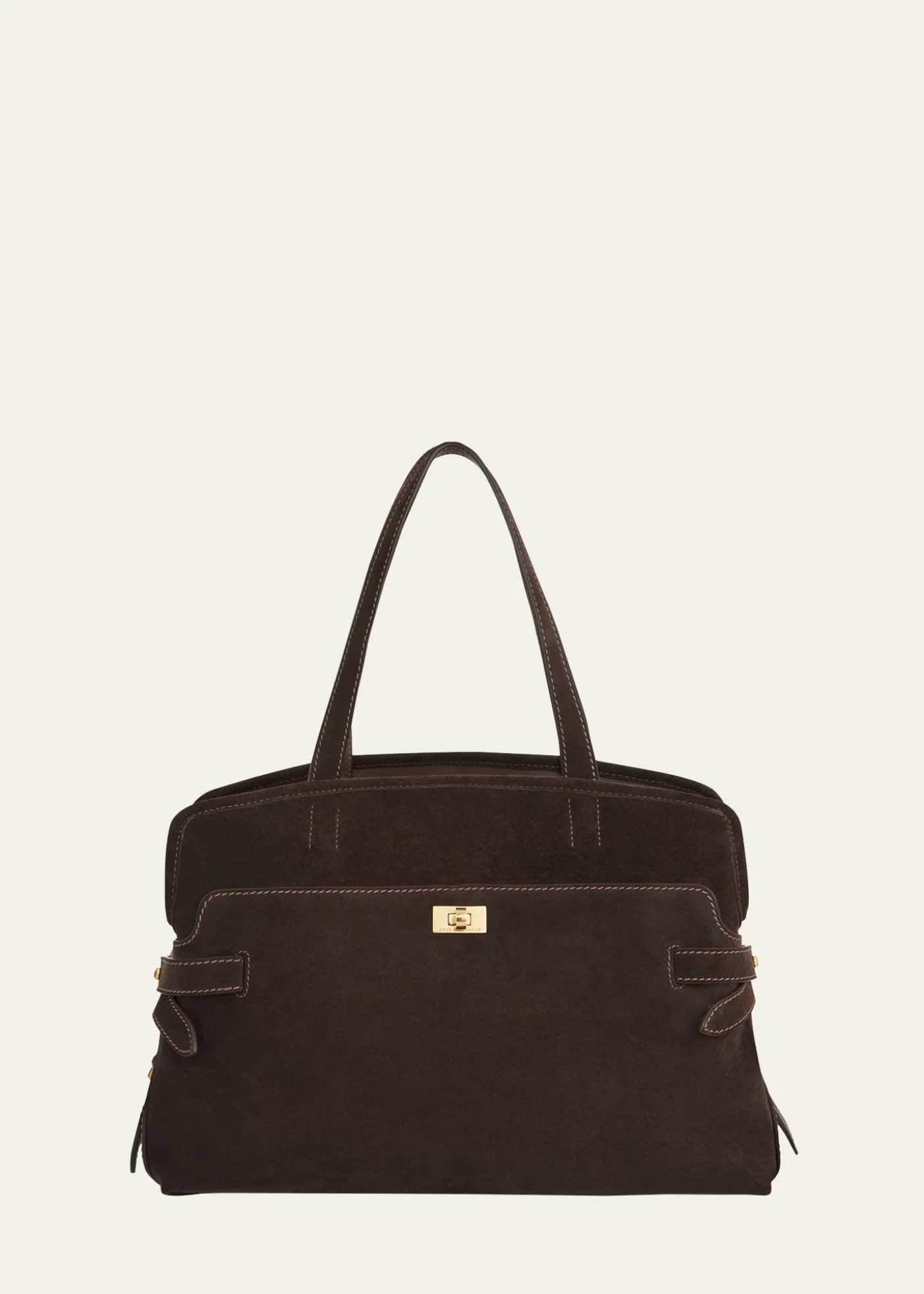 Anya HindmarchWilson Zip Suede Top-Handle Bag