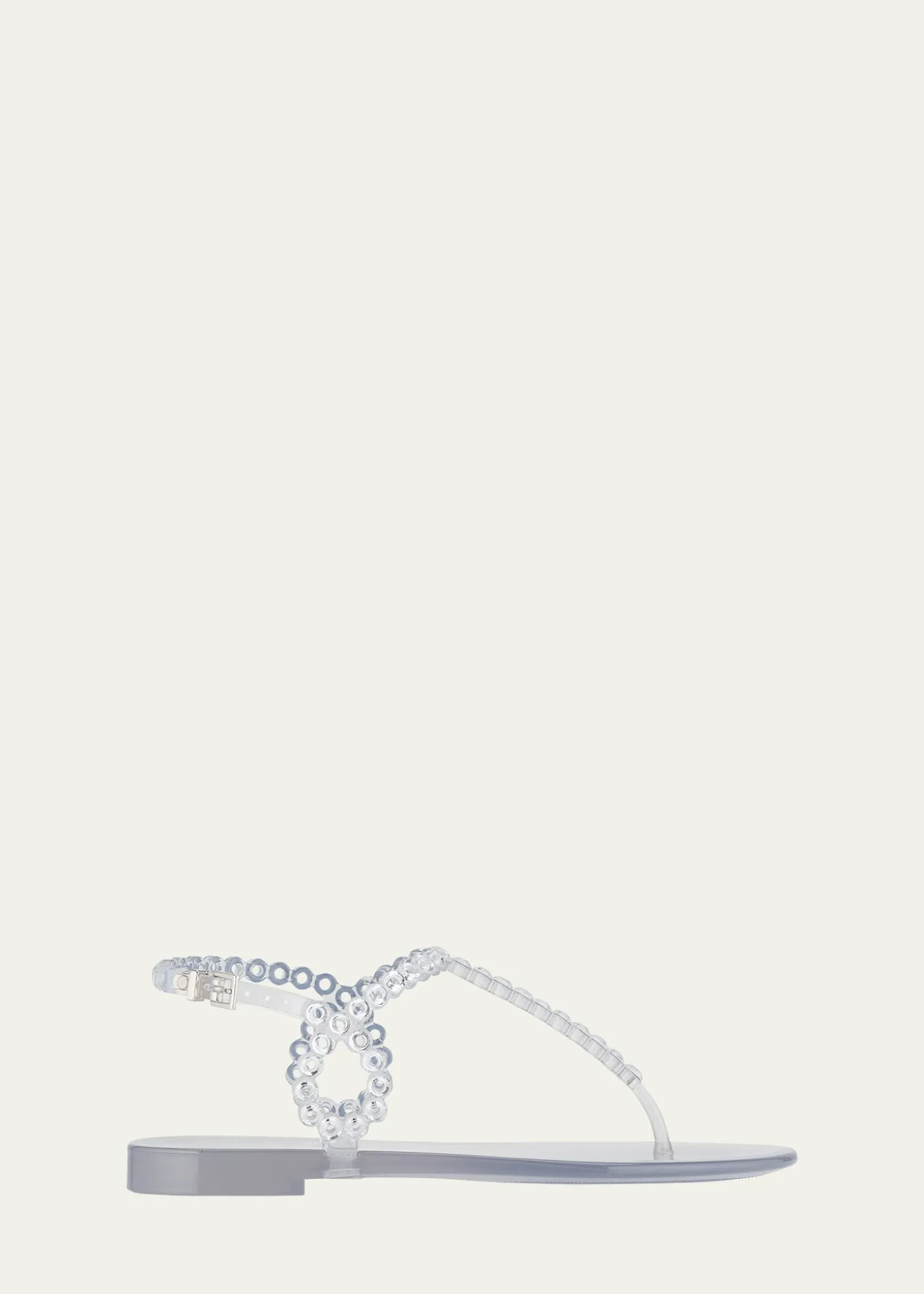 AquazzuraAlmost Bare Crystal Jelly Slingback Sandals