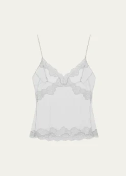 16ARLINGTONClio Lace-Trim Sheer Top