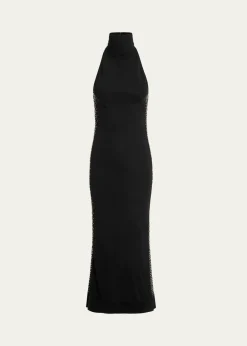 16ARLINGTONCovey High-Neck Midi Dress