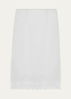 16ARLINGTONSaveto Lace-Trim Midi Skirt