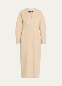 ASHLYNElia Barrel-Sleeve Cashmere Coat