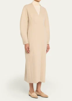 ASHLYNElia Barrel-Sleeve Cashmere Coat