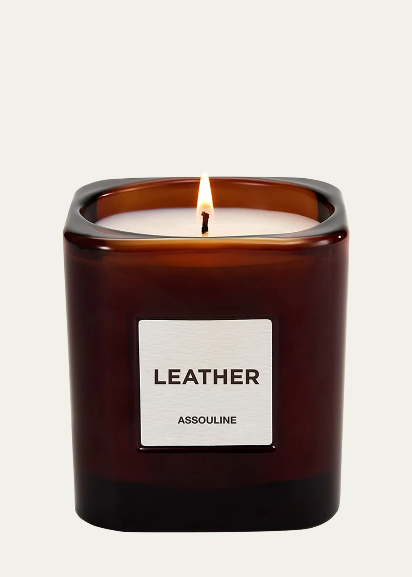 AssoulineLeather Candle, 8 oz.