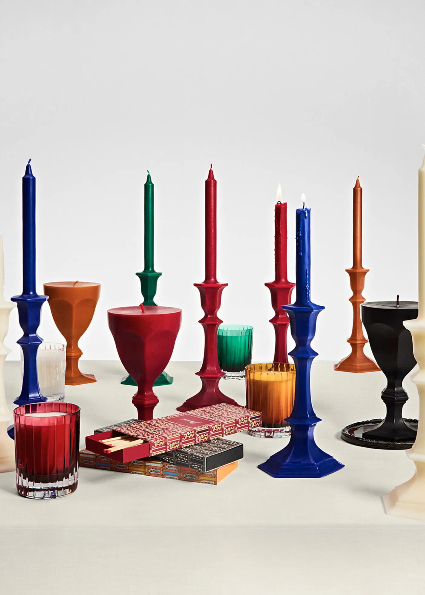 BaccaratHarcourt Goblet Candle, Orange
