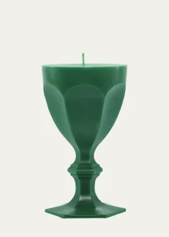 BaccaratHarcourt Goblet Candle, Green